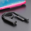 65W PD USB Type C Female Adapter Braided Cable for Microsoft Surface Pro 5