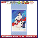 DIY Hand Painted Paint By Numbers Oil Canvas Picture Penguin Snowman Kit Artwork