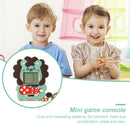 ABS Handheld Game Console Lion Shaped Nostalgic Toys Keychain Design (Green