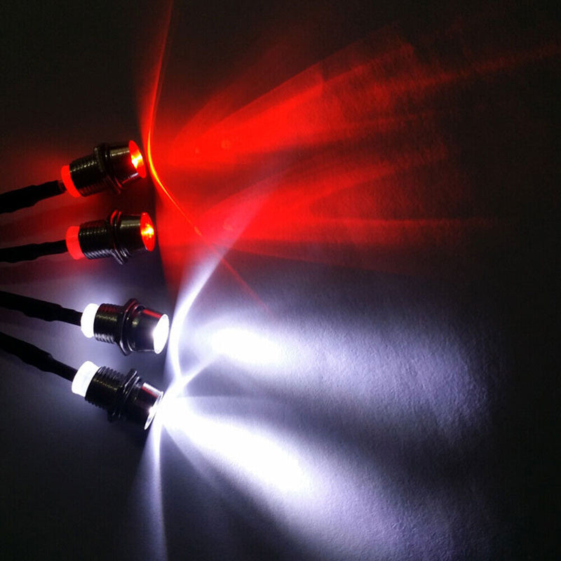 4pcs 70cm Lamp 5mm LED Lights for 1/12 1/18 1/10 1/8 Axial Scx10 Traxxas RC Cars