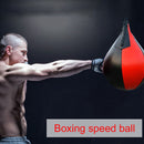 Boxing Speed Ball Training Inflatable Punching Pear-Shaped Bag (Black+Red) Newly