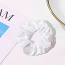 LED Light Up Scrunchies Women Hair Rope Night Club Ponytail Holder (White) Newly