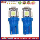 1 Pair 12V Car License Plate Reading Lamp T10 W5W 5SMD LED Bulb Auto Width Light