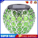 Solar  Hollow Hanging Ball Light Outdoor Waterproof Garden Lamp(Red+Green)