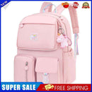 #A Student Book Bags Casual Travel Women Rucksacks Daypacks with Pendant ?