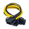 EPS CPU 12V 8 Pin to Dual 8 (6+2) Pin PCIE Adapter Bes Supply Power 7Y6T I0N6