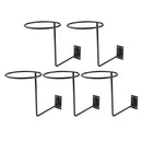 5er Set Motorrad Motorrad Stahlhelm Kleiderbügel Jackenhaken Geschenke Schwarz