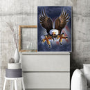 Full Square Drill Diamond Painting 5D Kit DIY Fierce Eagle Drawing Bedroom Decor