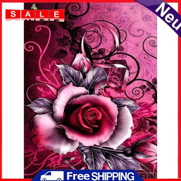 Bead Craft Full Drill Diamond Painting Flower Rose Rhinestone Diamond Embroidery