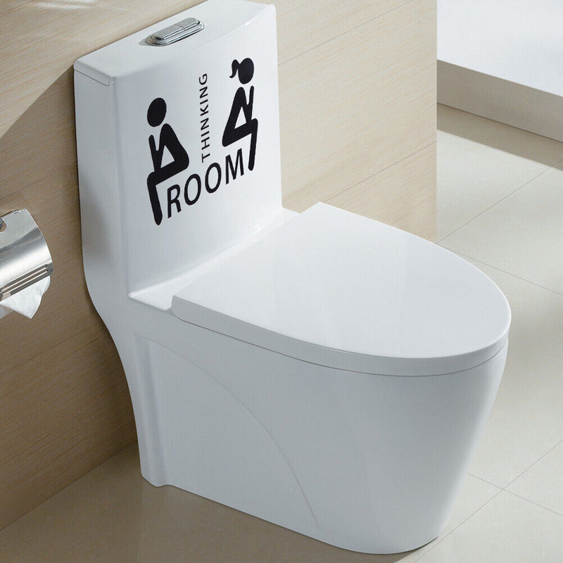 Thinking Room Toilet Paste Wc Door Sign Removable Toilet Wall Stickers Newly
