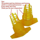 100xBeekeeping Tools Cell Protector Cages Yellow Plastic Queen Cage Bee P2H2