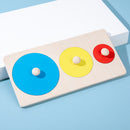 Geometric Hand Grabbing Board Wooden Jigsaw Children Educational Toys (A) Newly