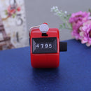 Clicker Counter 4 Digit Number Counters Plastic Shell Hand Held(Red) Newly