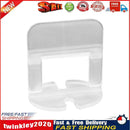 100pcs Plastic Ceramic Leveling System Wedges Clips Flooring Tools (1.0mm) Newly
