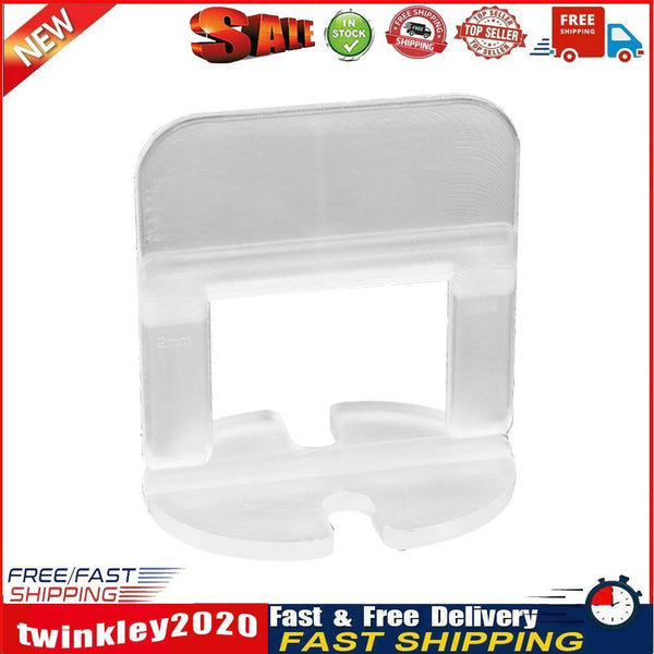 100pcs Plastic Ceramic Leveling System Wedges Clips Flooring Tools (1.0mm) Newly