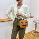 Fashion Funny Pumpkin Shape Chain Purse Handbag Women Glitter Crossbody Bags