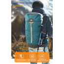 40L Nylon Sport Camping Backpack Hiking Climbing Travel Cycling Bag (Blue)