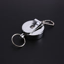 High Resilience stretching rope anti-lost burglar retractable key ring key Newly