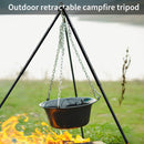 SUNDICK Campfire Tripod Outdoor Camping Cooker Hanger 3 Sections Adjustable