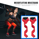 2pcs Gym Lifting Straps Anti-slip Wraps for Powerlifting Training (Red) Newly