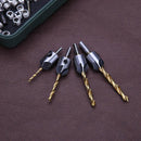 4pcs 3-6mm Drill Bit Set Woodworking Countersink Chamfers Home Tools