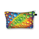 Color water dropsPrinted Hand Hold Travel Storage Cosmetic Bag Toiletry Bag