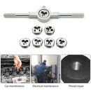 8pcs M3-M12 Metric Die Wrench Sets Circular Die Screw Thread Taps and Dies Newly