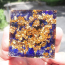 Orgonite Pyramid Amethyst Peridot Chakra Healing Energy Crystal Craft (A) Newly