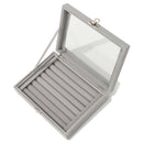 Soft Ring Tray Display Case Velvet Ring Box Jewelry Organizer Storage Box