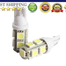 2PCS 194 168 W5W T10 9SMD-5050 LED White Light Car Tail Lamp Bulb Bright