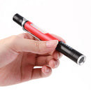 Pocket Pen Light - USB Charging Reusable Durable Light & Touch Switch (Red)
