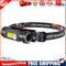LED COB Headlamp Flashlight USB Rechargeable Mini Magnet Outdoor Headlight