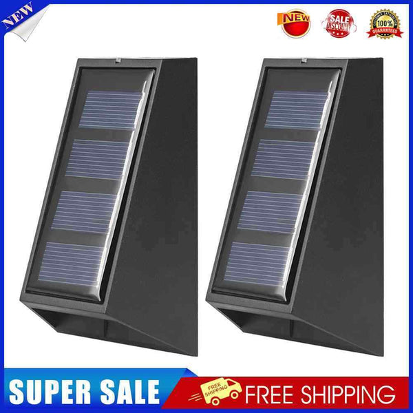 2 Pack LED Solar Lights ABS for Outdoor Home Garden Decor (Warm Light)