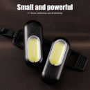 COB LED Bicycle Lamp USB Rechargeable 5 Modes Red White MTB Road Bike Taillight