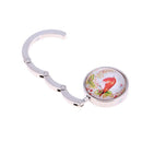 Portable Handbag Hook Foldable Desk Bag Purse Metal Holder Hanger Gifts(B) Newly