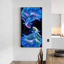 Diamond Painting 5D DIY Blue Fish Full Round Drill Rhinestone Mosaic Picture Kit