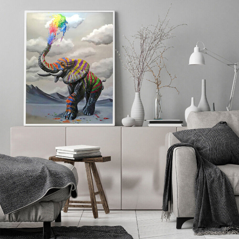 Animal Oil Paint By Numbers Kits Canvas DIY Home Decoration Kids Gift No Frame