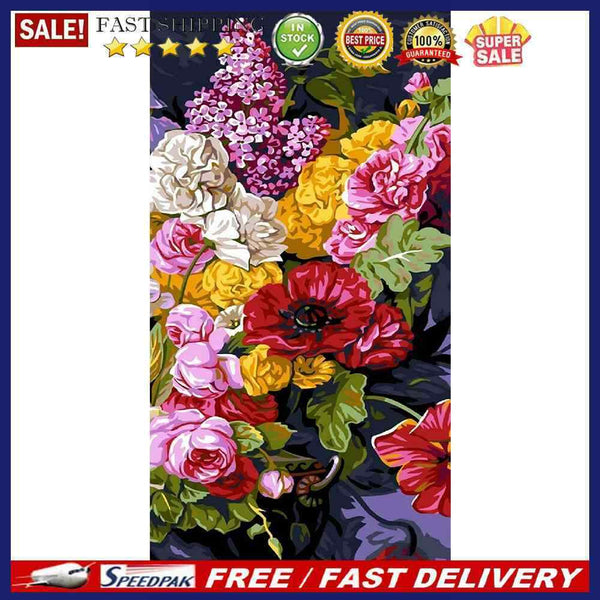 5D DIY Full Round Drill Rhinestone Diamond Painting Landscape Flower Home Mos