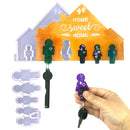 Key Chain Silicone Mold with Key Storage Board Epoxy Key Mold for Entrance Newly