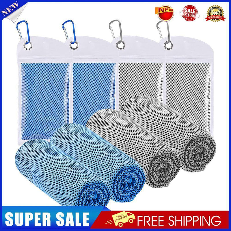 4pcs Microfiber Yoga Sports Cooling Ice Towel for Beach Running Football