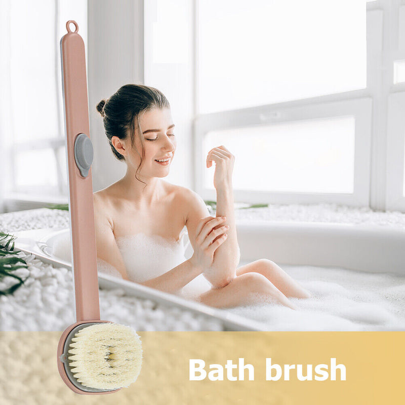 #A Soft Hair Bath Brush Long Handle Liquid Bathing Brushes Bathroom Cleaning Too