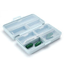 Multi-grids Nail Art Tool Empty Storage Box Nail Polish Head File Plastic Case
