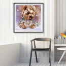 5D DIY Full Round Drill Diamond Painting Dog Mosaic Rhinestone Drawing Kit