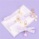 Flower Keyrings Sunflower Keychain Keychain Bag Pendant Ribbon Keychains
