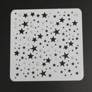 Star Theme Hollow Lace Ruler Embossing Template DIY Photo Album Draw Tool Newly