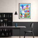 Easter Gnome Oil Paint By Numbers Canvas DIY Hand Painted Home Decoration Gift