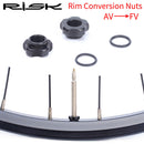 MTB Bike Presta Valve Nut with Installation Wrench Road Bike Tubeless Tire Tools