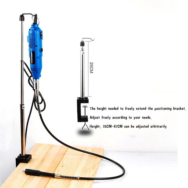 with Clamp Stand Rotary Grinder Rack Grinding Fittings Holder Mini Drill Hanger