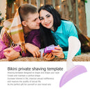 Women Bikini Dedicated Privates Shaving Stencil Female Pubic Hair Razor (02