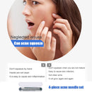 4pcs Durable Acne Needle Hook Set Pimple Spot Cleaning Needle Beauty Care Tool